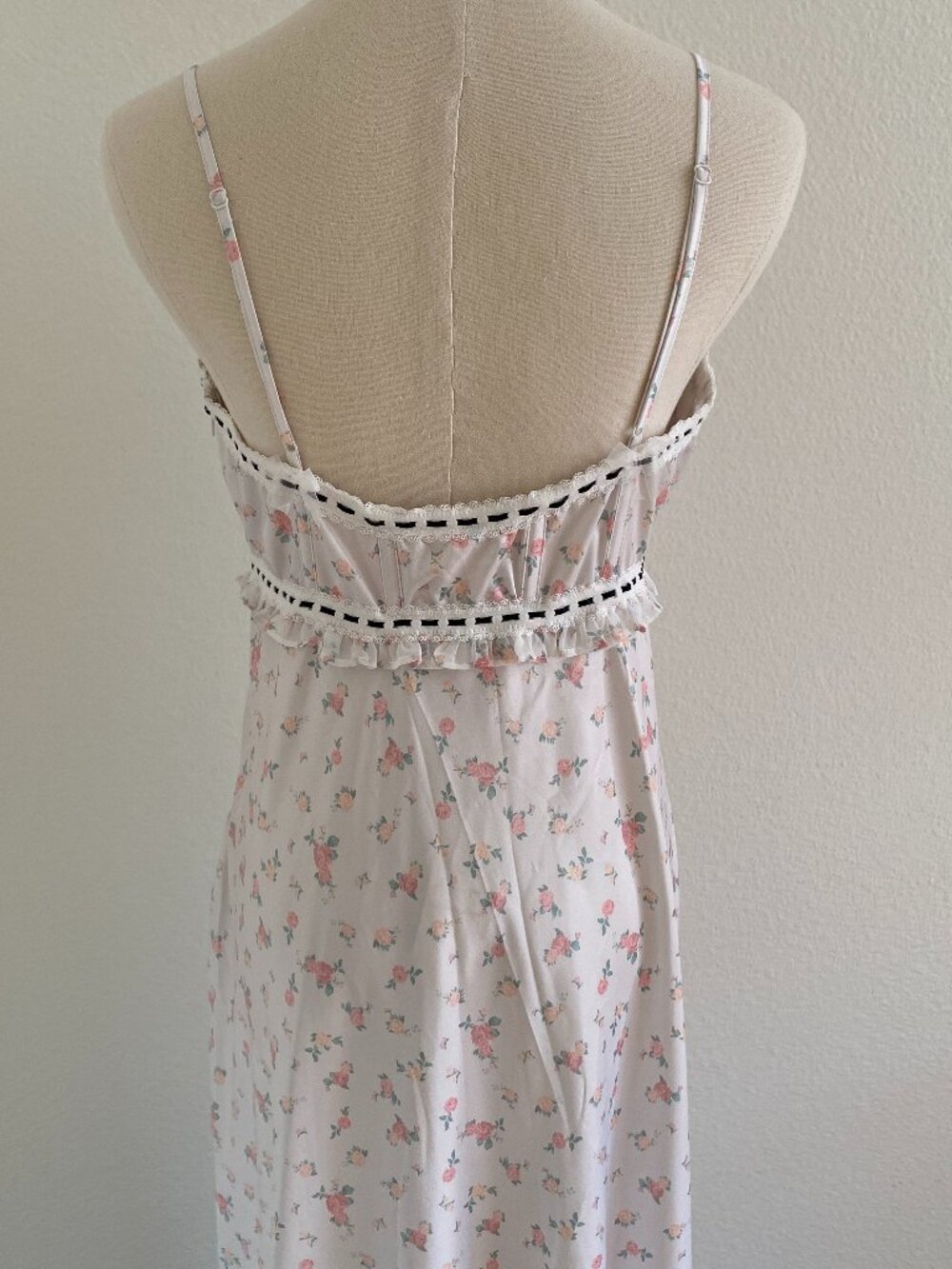 NWT For Love and Lemons Victoria's Secret Sabrina Midi Slip Dress - L - Picture 4 of 10